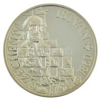 1991. 500Ft Ag "Széchenyi István" tokban, tanúsítvánnyal T:1- (eredetileg PP) Adamo EM122