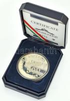 1991. 500Ft Ag "Széchenyi István" tokban, tanúsítvánnyal T:1- (eredetileg PP) Adamo EM122