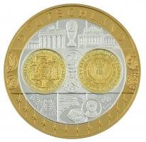 DN "Europa - Németország" jelzett, részben aranyozott Ag emlékérem (19,97g/0.999/40mm) T:1...