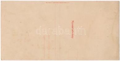 Brassó, Kronstadt, Brasov; Vom Kreuzberg. Három részes hajtatlan panorámalap. Zeidner H. 58. / 3 til...