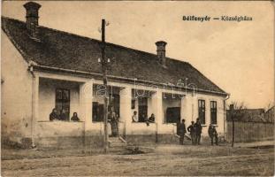 Bélfenyér, Belfir; községháza / town hall + POSTAI ÜGYN.