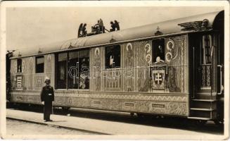 1942 Nagyvárad, Oradea; Szent László Hét, Aranyvonat és a Szent Jobb / Ladislaus I of Hungary Festival, golden train