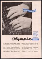 cca 1940 Olympia írógép képes reklám nyomtatvány 4 p