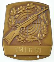 NSZK 1983. VMLG lövész Br jelvény (35x30mm) T:1- FRG 1983. VMLG shooter Br badge (35x30mm) C:AU