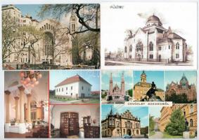 17 db modern vagy reprint zsinagóga képeslap