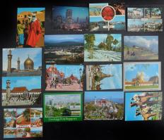 Több mint 700 db modern külföldi városképes lap, érdekes, változatos, színes anyag