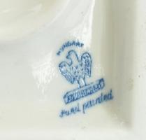 Aquincumi béka király porcelán, máz alatti aquazur festéssel. Tervezte: Ősz Szabó Antónia, 1972. Kop...