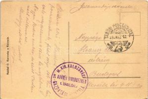 1918 Kozova, Kozowa; Rynek i jarmark, Towarzystwo Kredytowe "Wzajemna pomoc" / market squa...