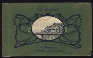 10 db-os háború előtti képeslapfüzet Potsdamról