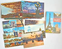 PÁRIZS - 68 db modern képeslap dobozban + 1 leporellofüzet - PARIS - 68 modern postcards in box + 1 leporello booklet