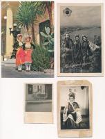 19 db VEGYES népviseletes motívum képeslap és fotó / 19 mixed folklore motive postcards and photos