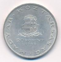 1948. 20Ft Ag "Táncsics" T:1- Adamo EM3