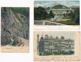 5 db RÉGI külföldi város képeslap / 5 pre-1945 European town-view postcards
