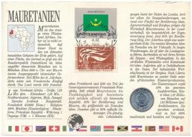 Mauritánia 1973. 1/5o érmés borítékban, bélyegzéses bélyeggel, német nyelvű leírással T:1- 
Maurita...