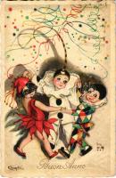 1939 Buon Anno / New Year. Ballerini & Fratini 303. s: Chiostri (EK)