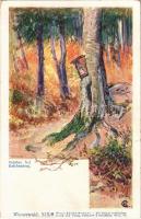 Liberec, Reichenberg; October bei Reichenberg. Wienerwald XIX/8. Wiener Künstler-Postkarte. Druck und Verlag Philipp & Kramer (EK)