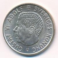 Svédország 1965U 2K Ag VI. Gusztáf T:1- Sweden 1965U 2 Kronor Ag Gustaf VI C:AU Krause KM#827