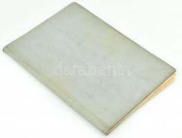 cca 1960-1970 Miskolc Tiszai P.U. építészeti tervpályázata, benne a közmű helyszínrajzával, 1 (helys...