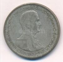 1930. 5P Ag "Horthy jobbra" T:3 patina Adamo P8