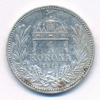 1912KB 1K Ag "Ferenc József" T:2 patina Adamo K5.1