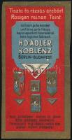 H.D. Adler Koblenz számolócédula