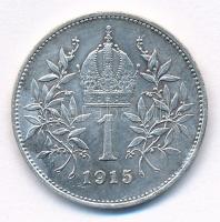Ausztria 1915. 1K Ag "Ferenc József" T:1- patina Austria 1915. Corona Ag "Franz Josep...