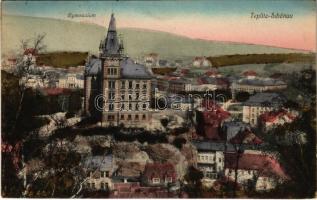 1911 Teplice, Teplitz-Schönau; Gymnasium / grammar school (wet damage)