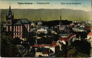 1920 Teplice, Teplitz-Schönau; Blick von der Königshöhe / general view (EK)