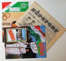1988 2 db újság 1 db poszter Szöuli olimpia