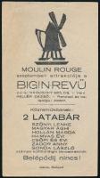 Moulin Rouge számolócédula