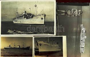 4 db régi hajó fotó