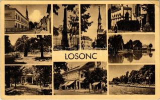 1943 Losonc, Lucenec; mozaiklap. Salamon Károly kiadása / multi-view postcard (EK)