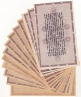 1946. 100.000AP (13db, közte sorszámos vízjeles papíron, sorszám nélküli vízjeles papíron, sorszám é...