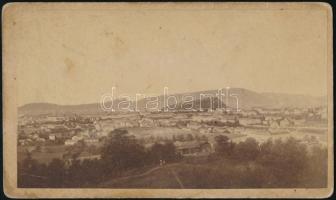 cca 1880 Graz látképe, Ausztria, keményhátú fotó, 6×10 cm