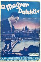 1928-1929 A Magyar Detektív folyóirat több száma egybekötve, fekete-fehér képekkel illusztrálva, kop...