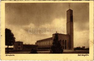 1942 Komárom, Komárno; Római katolikus templom / Catholic church (ázott sarok / wet corner)