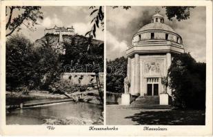 1943 Krasznahorkaváralja, Krásnohorské Podhradie; vár, Andrássy mauzóleum / Hrad Krásna Horka / castle, mausoleum (EK)