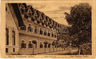 1924 Trencsénteplic, Trencianske Teplice; Hotel Bellevue szálloda / hotel (EB)