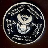 Dél-Afrika 2005. 2R Ag "Labdarúgó VB" T:PP Tanúsítvánnyal, ismertetővel!