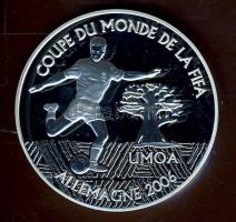 Nyugat-Afrikai Államok/Szenegál 2004. 1000Fr Ag "Labdarúgó VB" T:PP Ismertetővel!