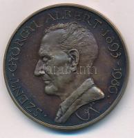 Lapis András (1942-) 1987. Szent-Györgyi Albert 1893-1986 / Szote - Nobel-díjának 50. évfordulójára - MÉE Br emlékérem (42,5mm) T:1- CS 621.