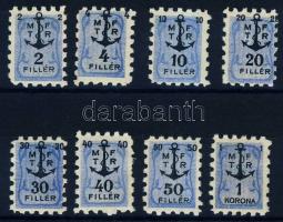 1920 Magyar Folyami és Tengerhajózási RT bélyegsor
