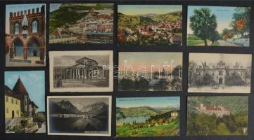 Közel 600 régi külföldi városképes lap, közte sok Ausztria kis településekkel