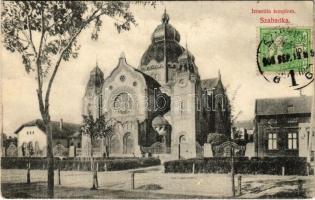 1908 Szabadka, Subotica; Izraelita templom, zsinagóga / synagogue. TCV card (EK)