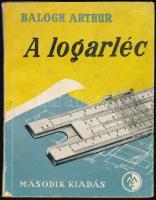 Balogh Arthur: A logarléc. Bp., 1957, Műszaki Könyvkiadó. Második kiadás. Kiadói papírkötés, kissé sérült, foltos papírborítóval, helyenként kissé foltos lapokkal.