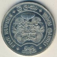 Srí Lanka 1957. 5R Ag "Buddhizmus 2500 éve" T:2/3 ph.