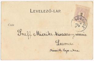 1899 (Vorläufer) Balassagyarmat, Izraelita templom, zsinagóga. Darvai Ármin kiadása