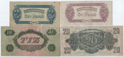 1944. 2P-20P "A Vöröshadsereg Parancsnoksága" (4xklf) T:II-III