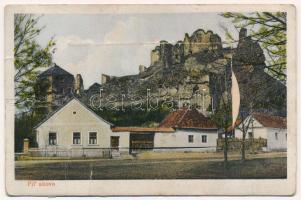 1933 Fülek, Filakovo; vár. leporellolap 10 képpel / Filakovsky hrad / castle. leporellocard with 10 pictures (fa)