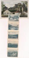 1933 Fülek, Filakovo; vár. leporellolap 10 képpel / Filakovsky hrad / castle. leporellocard with 10 ...